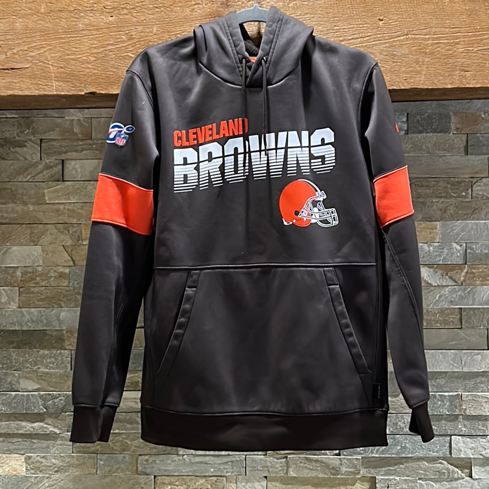 NFL NIKE DRI-FIT Cleveland Browns NFL Sideline Team Logo Performance Pullover M